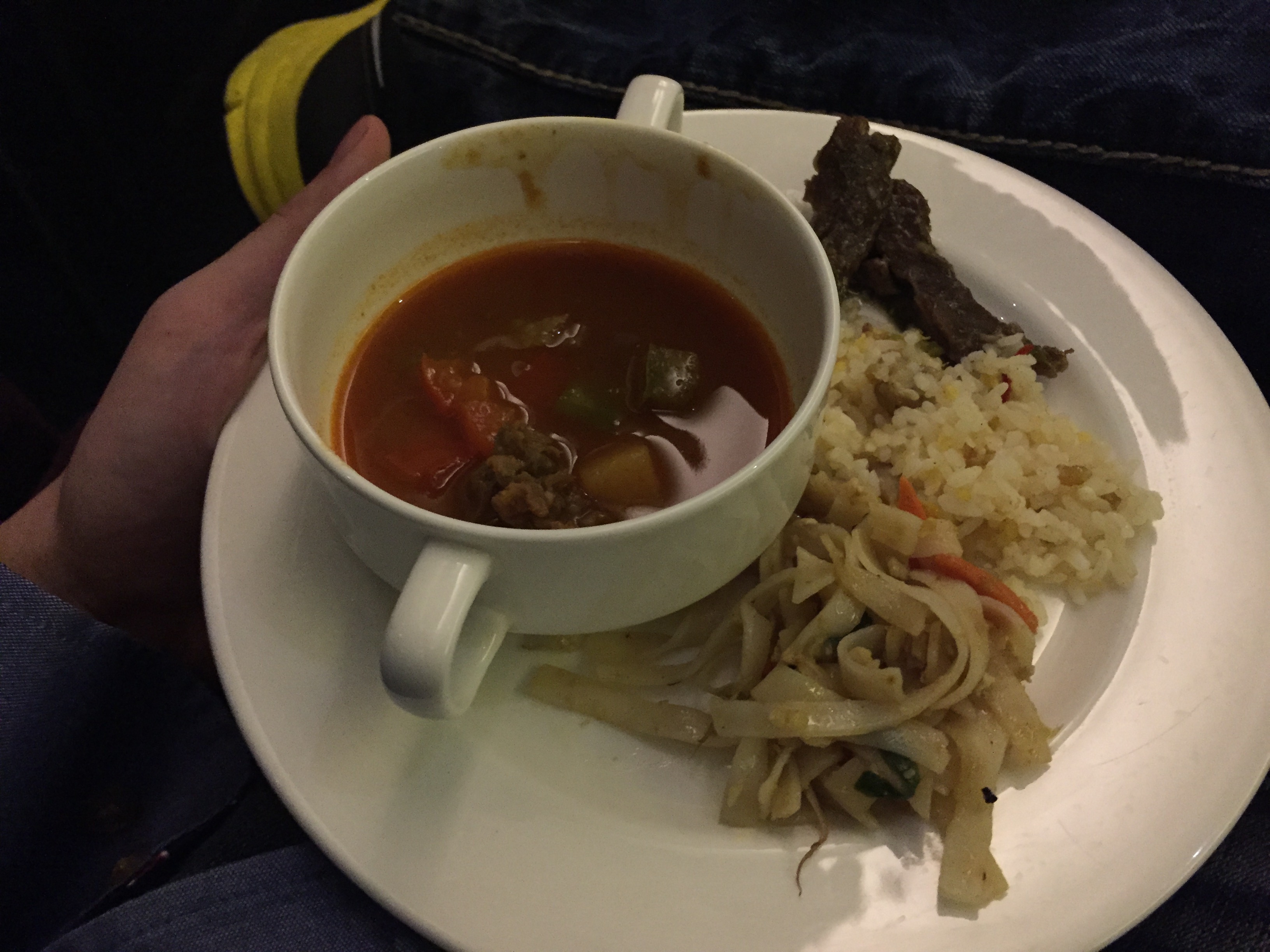 Food spread in the lounge